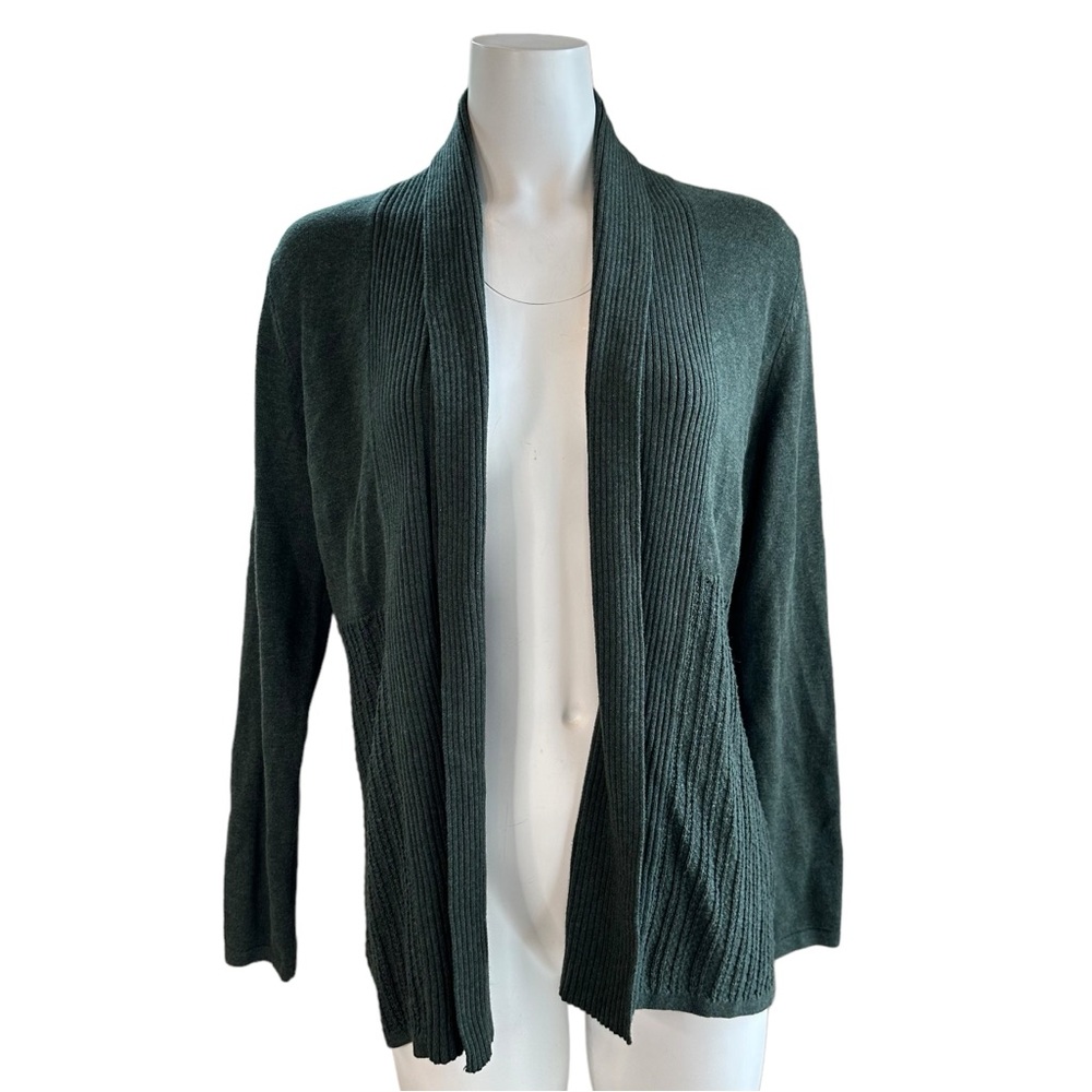 NWT Croft & Barrow Open Front Cardigan Sweater Pine Green Size Small S